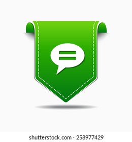 Message Green Vector Icon Design