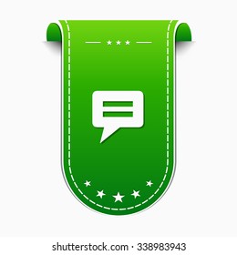 Message Green Vector Icon Design
