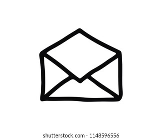 message hand drawn icon , designed for web and app