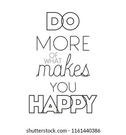 message happy with hand made font
