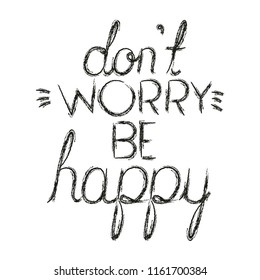 message happy with hand made font
