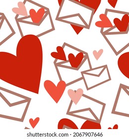 message with hearts pattern arts