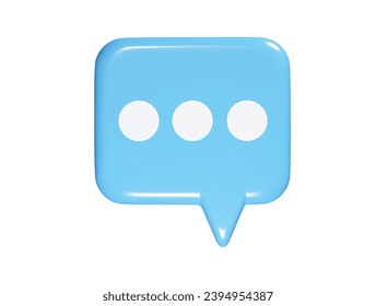 Message icon 3d element render