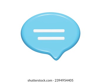 Message icon 3d element render