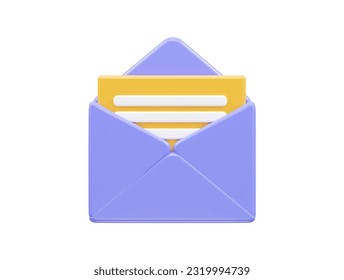 Message icon 3d render vector