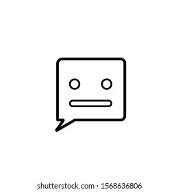 A message icon with an attractive and elegant smiley image