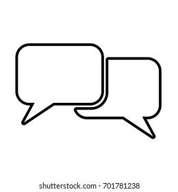 Message icon ,black sign design (only edge)