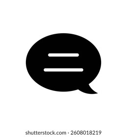 Message icon. Chat, conversation, SMS, comment, text bubble, bubble chat vector illustration.	