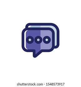 Message Icon ,Chat Logo, E-Commerce Symbol .

