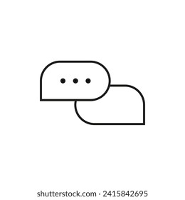Message icon. Chat symbol. Vector illustration. EPS 10.