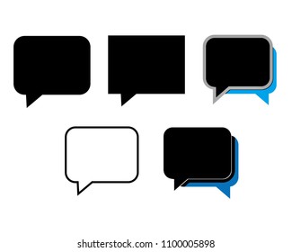 Message Icon Collection Vector