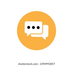 Message icon. Collection of vector symbol on white background. Vector illustration.