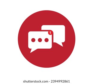 Message icon. Collection of vector symbol on white background. Vector illustration.