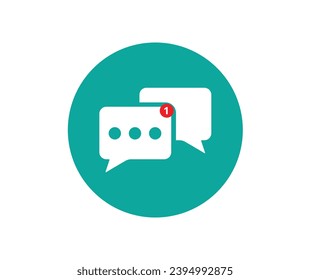 Message icon. Collection of vector symbol on white background. Vector illustration.