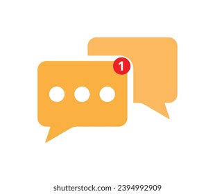 Message icon. Collection of vector symbol on white background. Vector illustration.