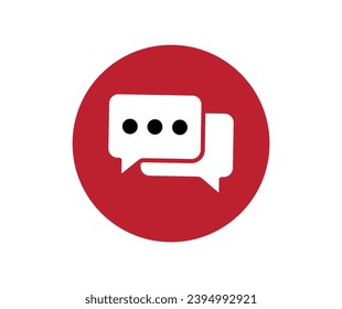 Message icon. Collection of vector symbol on white background. Vector illustration.