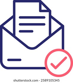 Message Icon Color Vector Illustration