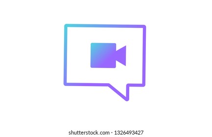 message icon concept, entertainment message icon concept. modern gradient style vector icon