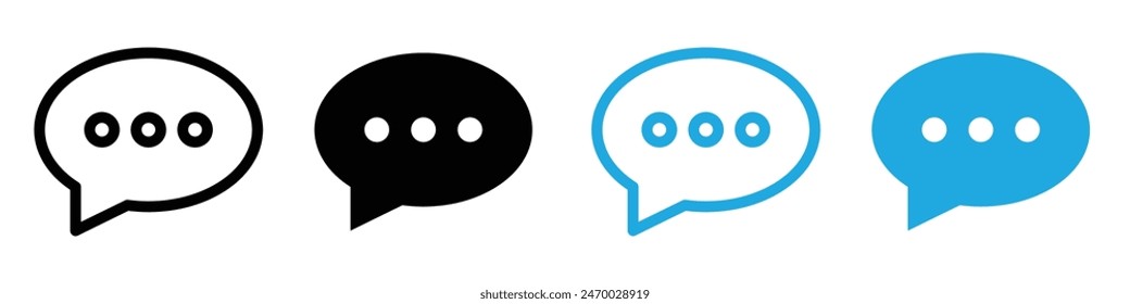 Icono de mensaje que representa la comunicación digital, adecuado para mensajes de texto, servicios de correo electrónico y plataformas de redes sociales
