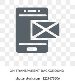 Message icon. Message design concept from Communication collection. Simple element vector illustration on transparent background.