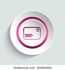 Message icon design element for your website, app, banner, page, layout, template.