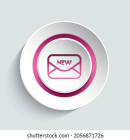 Message icon design element for your website, app, banner, page, layout, template.