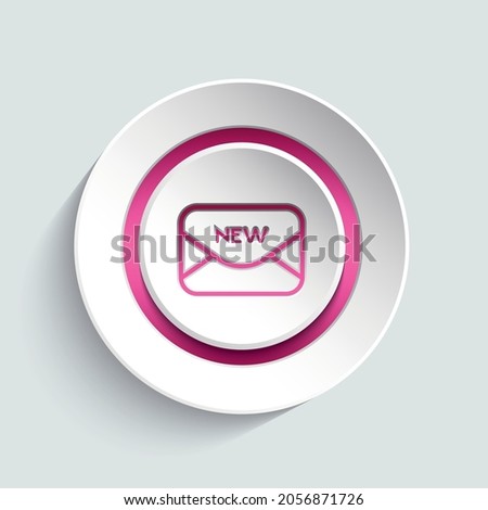 Message icon design element for your website, app, banner, page, layout, template.