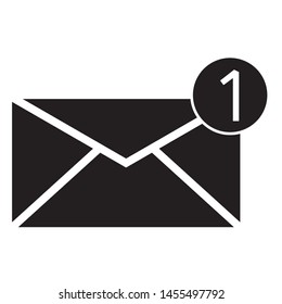 Message icon design. Envelope icon design. Sms vector icon. Email icon flat style. Vector illustration.