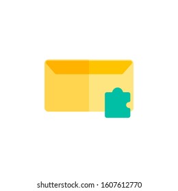 message icon design flat style, mail icon, game icon, logo and presentation template