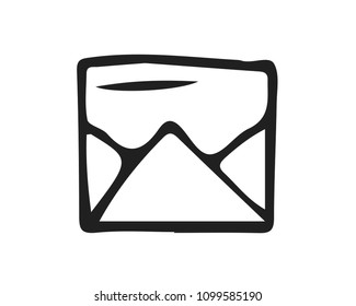 message icon design illustration,hand drawn style design, designed for web and app