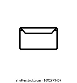 message icon design line style, mail icon, logo and presentation template