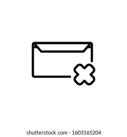 message icon design line style, delete icon, logo and presentation template