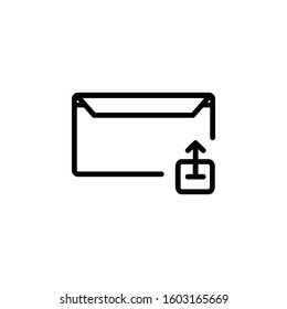 message icon design line style, extract icon, logo and presentation template