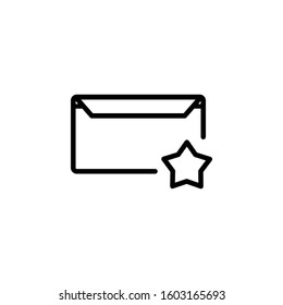 message icon design line style, favorite icon, logo and presentation template