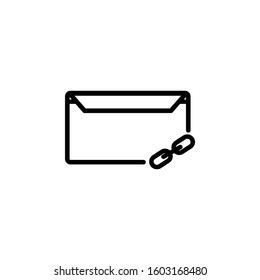 message icon design line style, link icon, logo and presentation template