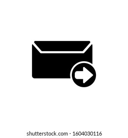 message icon design solid style, send icon, logo and presentation template