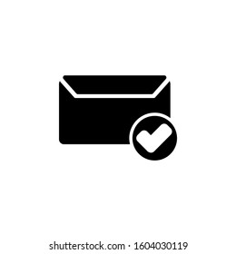 message icon design solid style, success icon, logo and presentation template