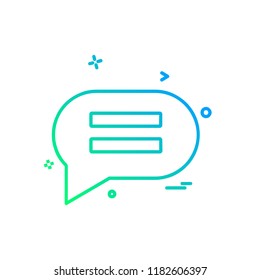 Message icon design vector