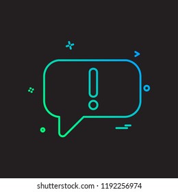Message icon design vector