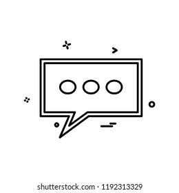 Message icon design vector