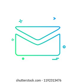 Message icon design vector
