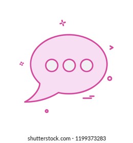 Message icon design vector