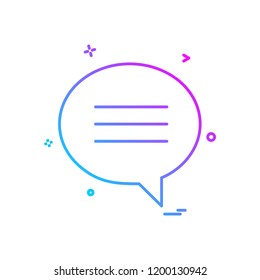 Message icon design vector