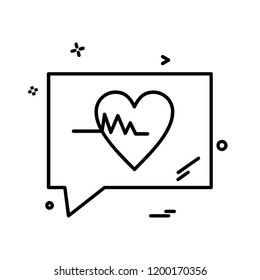 Message icon design vector