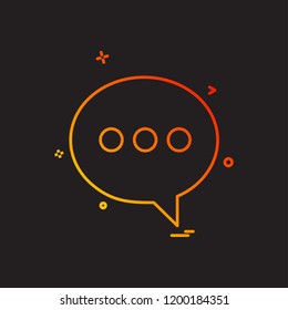Message icon design vector