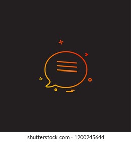 Message icon design vector 