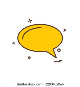 Message icon design vector