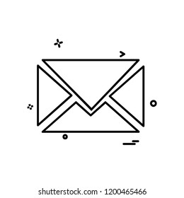 Message icon design vector