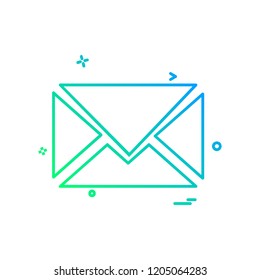 Message icon design vector