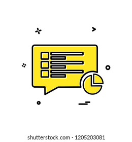 Message icon design vector